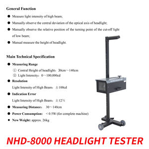 Fahrzeug prüf spur Opazi meter Umfassender Gasana lysator <span class=keywords><strong>Tester</strong></span> Suite Seiten rutsch brems achse Last aufhängung Fahrzeug werkzeuge - Product Image 5