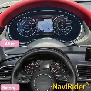 สำหรับ Audi Q3 2012-2018 จอแสดงผล LCD ดิจิตอล นาฬิกาหน้าปัด แผงหน้าปัดแบบดิจิตอล จอแสดงผลเสมือนจริง GPS มาตรวัดความเร็ว Carplay มาตรวัดรอบเครื่องยนต์ - Product Image 2