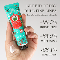 Crème réparatrice pour les mains 30G*5, lotion nourrissante pour les mains, format voyage, parfumée, hydratante pour peaux sèches, coffret de crème pour les mains parfumée de Noël
