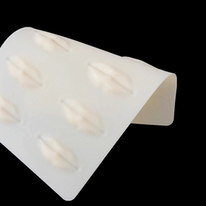 3D Solid Lip Silicone <b>Practice</b> <b>Pad</b> PMU Lip Tattoo Training Skin for Microblading Class - Product Image 2