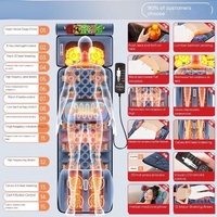Coussin de Massage du corps entier de physiothérapie infrarouge pétrissant la caractéristique de Vibration de chauffage pour la propriété de physiothérapie de matelas de corps