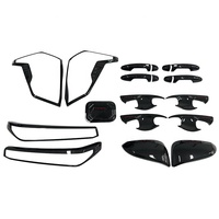 Kit complet de garnitures extérieures en carbone noir neuf pour Toyota Hilux Travo 2026 avec accessoires de protection