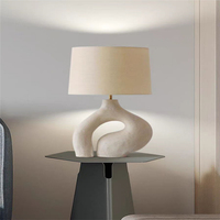 Lampe de chevet de bureau flexible créative avec abat-jour en tissu personnalité simple alimenté par courant alternatif décoration de la maison d'hôtel pour l'étude du salon