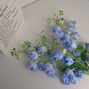 Fiore Artificiale in Seta, Orchidea per Decorazione Casa, Fiori per Matrimonio, Decorazione Nuziale, Convallaria, <span class=keywords><strong>Campanula</strong></span> - Product Image 1