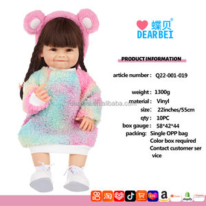 <span class=keywords><strong>Betty</strong></span> ตุ๊กตาเด็กแรกเกิด22นิ้ว,ตุ๊กตาเด็กเกิดใหม่เหมือนมีชีวิตทาสีทาสีโดยศิลปินเต็มตัวซิลิโคนไวนิลกันน้ำเกิดใหม่ - Product Image 6