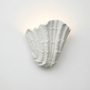 <span class=keywords><strong>Applique</strong></span> <span class=keywords><strong>murale</strong></span> en plâtre LED moderne blanche Wabi-sabi en forme de coquillage pour chambre à coucher, vente en gros, <span class=keywords><strong>applique</strong></span> <span class=keywords><strong>murale</strong></span> minimaliste française en plâtre - Product Image 1