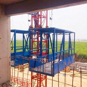 High-rise perlengkapan bangunan lift konstruksi Material Lift Lift Lift kargo kandang ganda - Product Image 3