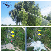 Drone de lutte contre les incendies à haute pression en plastique avec pompe à eau, prêt à voler, 4100 PSI, pour usage domestique et lavage de voitures