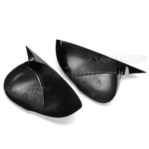 For KIA K5 Optima 2020 2021 2022 Car Parts Body Side <b>Door</b> Rearview <b>Mirror</b> Cover Sticker Trim ABS Carbon Fiber Style Black - Product Image 4