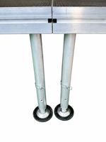 Plateforme de Scène Mobile Détachable en Alliage d'Aluminium et Verre, Pliable, pour Événements, Concerts, Mariages, Structures de Scène Portables