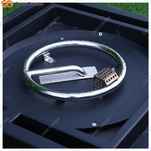 Brasero de Acero Corten Personalizable Popular 2026 con Fogata y Agua, con Palo para Leña, Color Negro, Brasero para Piscina, Ecológico - Product Image 4