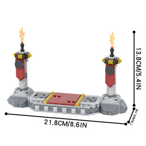 Base di Bowser di <span class=keywords><strong>Mario</strong></span> Leguoguo MOC MOOXI MOC1223 Set di Costruzioni con Minifigure Giocattolo Senza Personaggi - Product Image 3