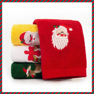 Noel Karikatür Pamuklu Çevre Dostu Hipoalerjenik Hızlı Kuruyan Dokuma Havlular ve Mutfak Havlusu Hediye İndirimi Özelleştirilmiş Renk ve Logo - Product Image 4