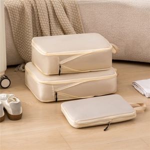 3 Set Large Blanket <b>Clothes</b> Stackable Packing Cubes <b>Storage</b> Bags <b>Clothes</b> Organizer - Product Image 4