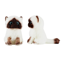 Vente directe d'usine Simulation Ragdoll chat poupée mignon cadeau d'anniversaire en peluche Ragdoll chat yeux bleus Simulation Ragdoll chat