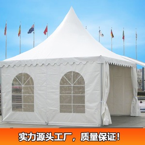 Tente de toit blanche à pointe, 6M, structure en alliage d'aluminium, tissu Oxford, imperméable, pour mariages et fêtes en extérieur, ouverture rapide, type extensible - Product Image 3