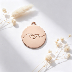Étiquette en alliage de zinc de forme irrégulière vierge, breloque personnalisée avec logo en contour pour accessoires de vêtements, sacs et chaussures - Product Image 2