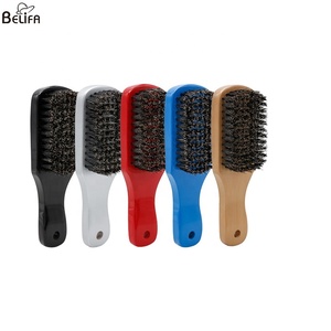 Silifa-peigne à barbe pour hommes, fabricants, vente en gros, brosse à poils de sanglier, manche en bois, noir, poils de barbier <span class=keywords><strong>sauvage</strong></span>, brosse à barbe pour hommes - Product Image 1