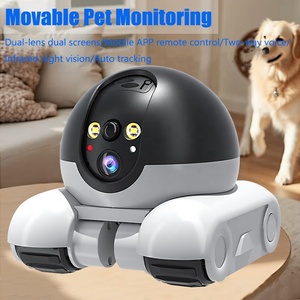 <span class=keywords><strong>Caméra</strong></span> <span class=keywords><strong>de</strong></span> <span class=keywords><strong>surveillance</strong></span> IP PTZ HD 1080P WIFI à double objectif avec moniteurs à double écran, suivi automatique, moniteur pour bébé et animaux <span class=keywords><strong>de</strong></span> compagnie - Product Image 2