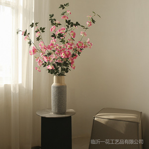 ดอกไม้ประดิษฐ์ ยี่ห้อ Yihua ดอกไม้ผ้าไหม สีขาวชมพู สไตล์ชนบท ตกแต่งบ้าน - Product Image 2