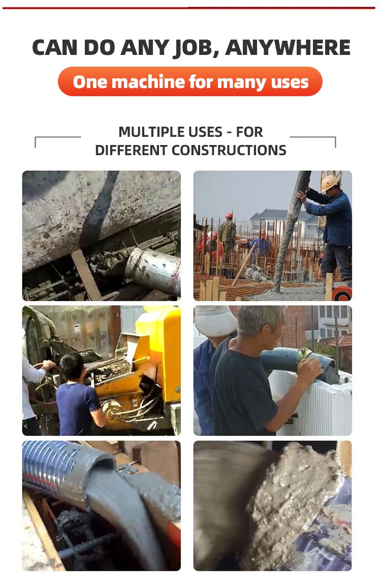 Small Seco<i></i>ndary Co<i></i>nstruction Column Pump Mini Co<i></i>ncrete Pump Cement Co<i></i>ncrete Output Pump Price