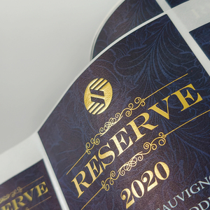 Premium <b>Transparent</b> Gold Foil Roll <b>Labels</b> Custom Clear Hot Stamping Stickers for Luxury Product Packaging - Product Image 6