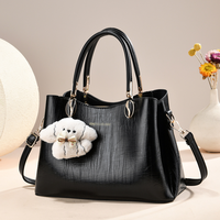 Sac à main fourre-tout décontracté en cuir PU imperméable pour femmes, couleur unie, grande capacité, sac à bandoulière, sangle détachable