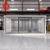 Casa Prefabricada Modular de Lujo Personalizada para Tienda o Restaurante, Casa Ensamblada Prefabricada con Ventanas de Vidrio, Casa Contenedor