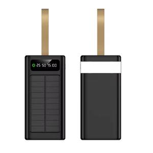 พาวเวอร์แบงค์พลังงานแสงอาทิตย์30000/40000/50000/60000mAh ความจุเยอะในตัวแบตเตอรี่<span class=keywords><strong>ไฟ</strong></span> LED สำหรับชาร์จภายนอก - Product Image 2