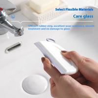 Lame d'essuie-glace multifonctionnelle mini avec manche en plastique, profil souple, plastique durable pour le nettoyage des sols de voiture et des vitres de salle de bain
