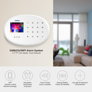 <span class=keywords><strong>KERUI</strong></span> W204 WIFI 4G Không Dây An Ninh Gia Đình Có Cảm Biến Cửa Hệ Thống Báo Động Wifi GSM Tuya 4G - Product Image 4