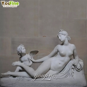 Estatua <span class=keywords><strong>de</strong></span> mujer <span class=keywords><strong>de</strong></span> mármol tallada <span class=keywords><strong>a</strong></span> <span class=keywords><strong>mano</strong></span> tumbada en hamaca - Product Image 5