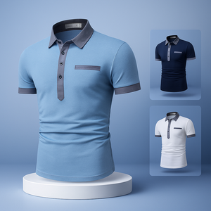 Tasarımcılar erkek moda düğmeleri artı boyutu erkek <span class=keywords><strong>Polo</strong></span> gömlekler özel Logo oyalamak yüksek kaliteli pamuk <span class=keywords><strong>Polo</strong></span> gömlek üreticisi - Product Image 1