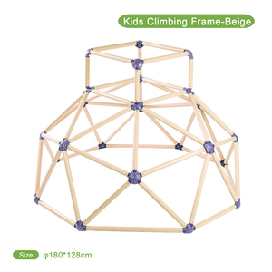 Giochi da arrampicata all'aperto per bambini con torre da arrampicata per bambini, 6 piedi per bambini, palestra per giochi con cupola da arrampicata al coperto, bar per scimmie - Product Image 6