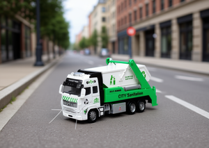 รถของเล่นโมเดลอัลลอยด์ ไดแคสต์ สเกล 1:32 รถบรรทุกทำความสะอาดเมือง สำหรับเด็กอายุ 5-7 ปี ทั้งเด็กชายและเด็กหญิง - Product Image 2