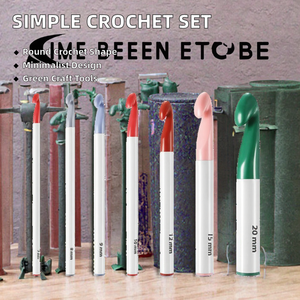 Directo de fábrica estilo <span class=keywords><strong>Simple</strong></span> 7 burbuja Shell hueco plástico ganchillo traje tejido a mano DIY costura accesorio herramienta de costura - Product Image 2