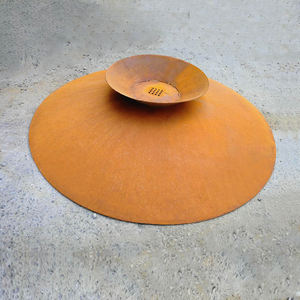 Mini <b>Fire</b> <b>Pit</b> Tabletop in Corten Steel - <b>Portable</b> Size - Product Image 1