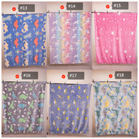 Couverture Magique Multifonctionnelle Super Douce Fluorescente Écologique Non Toxique Nuits Étoilées Licorne Lumineuse pour Bébé Personnalisée