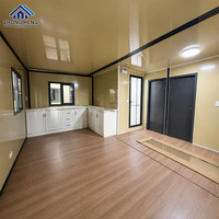 Maison Modulaire à Double Aile de 20, 30 et 40 pieds, Aménagement de Chambre Personnalisable pour Logement Familial, Maison Conteneur Résidentielle