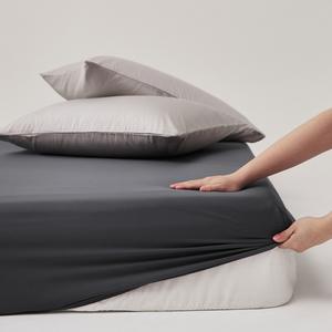 100% <span class=keywords><strong>coton</strong></span> 300 fils compte respirant <span class=keywords><strong>Satin</strong></span> <span class=keywords><strong>drap</strong></span>-<span class=keywords><strong>housse</strong></span> poche profonde 48-50cm d'épaisseur 1 pouce élastique 4 coins certifié Oeko-tex - Product Image 2