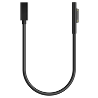 Câble adaptateur d'alimentation femelle USB type-c 20cm 15V 3A chargeur PD à charge rapide pour Microsoft Surface Pro 4/5/6 Go tresse