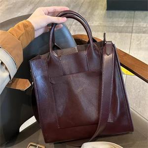 Sac à bandoulière en cuir véritable ROHORSE pour femmes, sac à main décontracté, sac à main tendance - Product Image 2