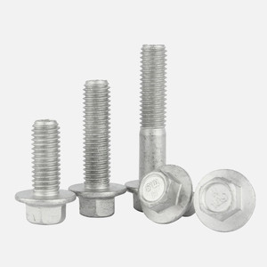 Boulon à bride en acier inoxydable DIN6921 métrique M5 M6 M8 M10 M12 <span class=keywords><strong>M13</strong></span> 1/4 20x1/2 "boulons et écrous à tête hexagonale à bride - Product Image 3