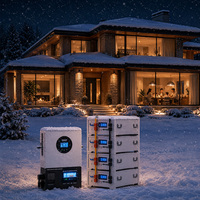 Invertisseur hors réseau à phase divisée UL1741 UL9540 12KW, batterie au lithium 16-32kWh, stockage solaire tout-en-un avec circuit de bypass 200A