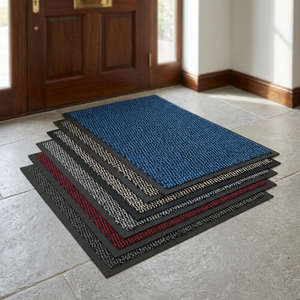 Tapis de porte moderne en polypropylène lavable, antidérapant, recouvert de PVC, à poils coupés, couleur personnalisée, le plus vendu - Product Image 3