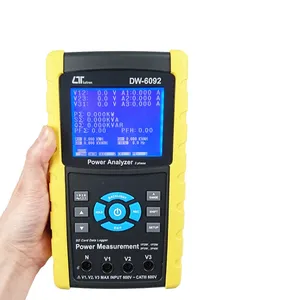 เครื่องวัดพลังงานไฟฟ้า 3 เฟส DW-6092 ความแม่นยำสูง พร้อมฟังก์ชั่นบันทึกข้อมูลแบบเรียลไทม์ ช่วงแรงดันไฟฟ้า 0.1V-600V ช่วงกำลังไฟฟ้า 0.1KVA-9.999MVA - Product Image 6