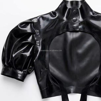 Haut en latex 100% naturel, combinaison en latex, vêtements en latex OEM ODM, unisexe, taille et couleur personnalisables