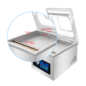 DZ-260A Machines d'emballage sous vide de légumes de poisson frais de cuisine de petite qualité bon marché - Product Image 3