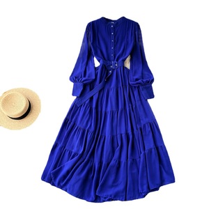 Abito Lungo Estivo Stampato di Alta Qualità, Vestito Casual da Donna alla Moda con Vita Stretta e Ampia Gonna - Product Image 1