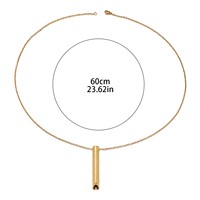 Colliers pendentifs en acier inoxydable pour musulmans, avec sifflet anti-stress et méditation pleine conscience, motif Ayatul Kursi arabe, 2026